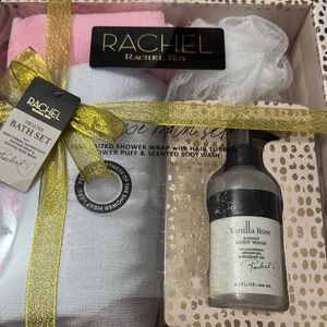 RACHEL Rachel Roy Vanilla Rose Bath Set - Pink and White